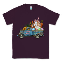 Plum Happy Easter Truck with Bunny Eggs And Carrot Classic Tee - RanaPortraitStore