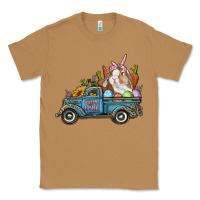 Toasted Coconut Happy Easter Truck with Bunny Eggs And Carrot Classic Tee - RanaPortraitStore