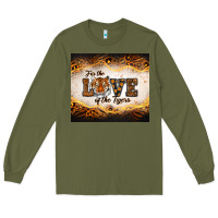 Army Green love of the tigers Long Sleeve Tee - RanaPortraitStore