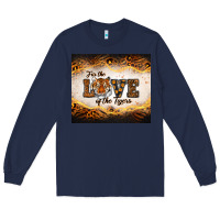 Navy love of the tigers Long Sleeve Tee - RanaPortraitStore
