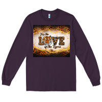 Plum love of the tigers Long Sleeve Tee - RanaPortraitStore