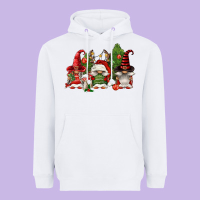 Christmas Gnomies Heavyweight Hoodie Designed By Fadigitalartstudio