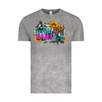 Cloud Rock cowgirl mama with boots and sunflowers and cowhide Vintage Tee - Artiststas