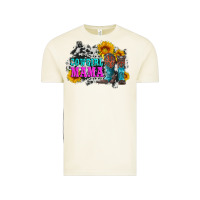 Vintage Arctic cowgirl mama with boots and sunflowers and cowhide Vintage Tee - Artiststas