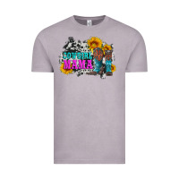 Vintage Zinc cowgirl mama with boots and sunflowers and cowhide Vintage Tee - Artiststas