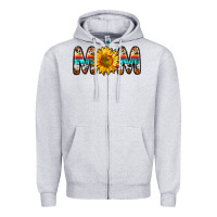 Mom Sunflower Zipper Hoodie | Teevron