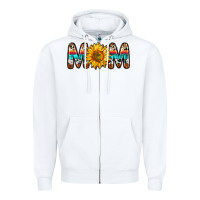 White mom sunflower Zipper Hoodie - Zillion Design Studio