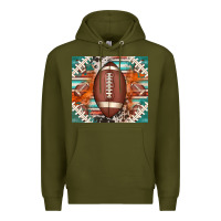 Army Green american football serape glittertumbler Premium Hoodie - Jasminsmagicworld