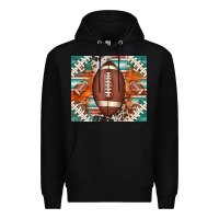 Black american football serape glittertumbler Premium Hoodie - Jasminsmagicworld