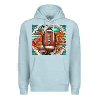 Blue Mist american football serape glittertumbler Premium Hoodie - Jasminsmagicworld