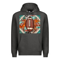 Charcoal Heather american football serape glittertumbler Premium Hoodie - Jasminsmagicworld