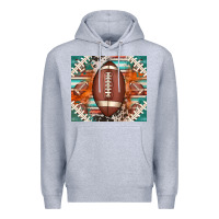 Heather Grey american football serape glittertumbler Premium Hoodie - Jasminsmagicworld