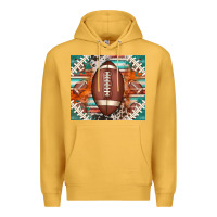 Mustard american football serape glittertumbler Premium Hoodie - Jasminsmagicworld