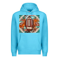 Ocean Blue american football serape glittertumbler Premium Hoodie - Jasminsmagicworld