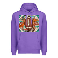 Purple american football serape glittertumbler Premium Hoodie - Jasminsmagicworld