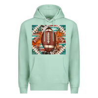 Seafoam american football serape glittertumbler Premium Hoodie - Jasminsmagicworld