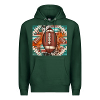 Sports Green american football serape glittertumbler Premium Hoodie - Jasminsmagicworld