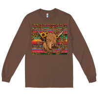 Chestnut serape leopard turquoise sunflowers cow Long Sleeve Tee - RanaPortraitStore