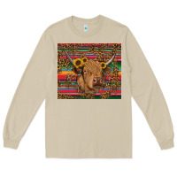 Mushroom serape leopard turquoise sunflowers cow Long Sleeve Tee - RanaPortraitStore