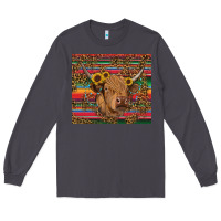 Smoke serape leopard turquoise sunflowers cow Long Sleeve Tee - RanaPortraitStore