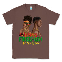 Chestnut living free ish since 1865 with afro black woman a Classic Tee - texasbilliewilder