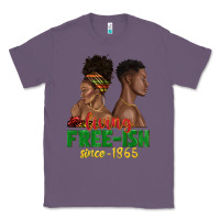 Lavender living free ish since 1865 with afro black woman a Classic Tee - texasbilliewilder