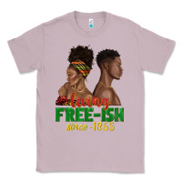 Lilac living free ish since 1865 with afro black woman a Classic Tee - texasbilliewilder