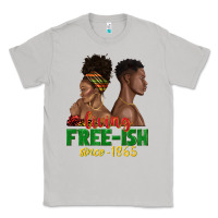 Moon Dust living free ish since 1865 with afro black woman a Classic Tee - texasbilliewilder