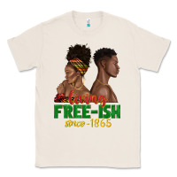 Natural living free ish since 1865 with afro black woman a Classic Tee - texasbilliewilder