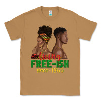 Toasted Coconut living free ish since 1865 with afro black woman a Classic Tee - texasbilliewilder