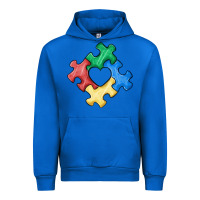 Cobalt autism puzzle Urban Hoodie - MaliasSmallBusiness
