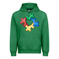 Emerald autism puzzle Urban Hoodie - MaliasSmallBusiness