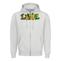 Dove Grey st patricks day gnomes shamrock horseshoes love Zipper Hoodie - RanaPortraitStore