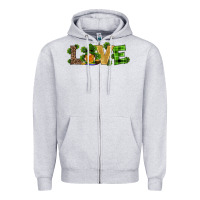 Heather Grey st patricks day gnomes shamrock horseshoes love Zipper Hoodie - RanaPortraitStore
