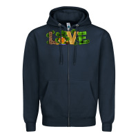 Navy st patricks day gnomes shamrock horseshoes love Zipper Hoodie - RanaPortraitStore