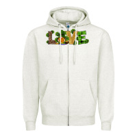 Oatmeal Heather st patricks day gnomes shamrock horseshoes love Zipper Hoodie - RanaPortraitStore