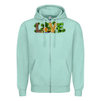 Seafoam st patricks day gnomes shamrock horseshoes love Zipper Hoodie - RanaPortraitStore
