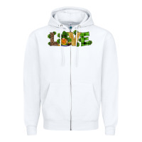 White st patricks day gnomes shamrock horseshoes love Zipper Hoodie - RanaPortraitStore