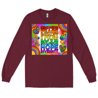 Burgundy pride lgbtq Long Sleeve Tee - RanaPortraitStore