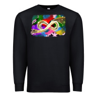 Black infinity symbol autism Premium Sweatshirt - JahusDesignShop
