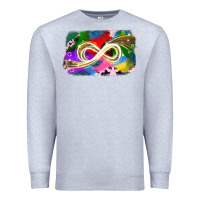 Heather Grey infinity symbol autism Premium Sweatshirt - JahusDesignShop