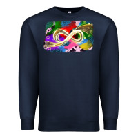 Navy infinity symbol autism Premium Sweatshirt - JahusDesignShop