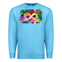 Ocean Blue infinity symbol autism Premium Sweatshirt - JahusDesignShop