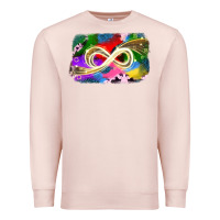 Pale Pink infinity symbol autism Premium Sweatshirt - JahusDesignShop