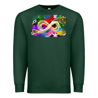 Sports Green infinity symbol autism Premium Sweatshirt - JahusDesignShop