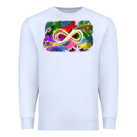 White infinity symbol autism Premium Sweatshirt - JahusDesignShop