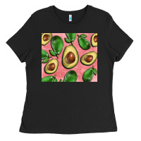 Black avacado pink tumbler Ladies Tee - BarkalooDesign