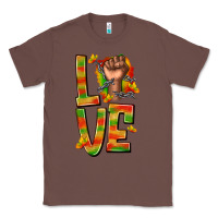 Chestnut love juneteenth with fist Classic Tee - texasbilliewilder