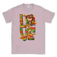 Lilac love juneteenth with fist Classic Tee - texasbilliewilder