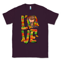 Plum love juneteenth with fist Classic Tee - texasbilliewilder